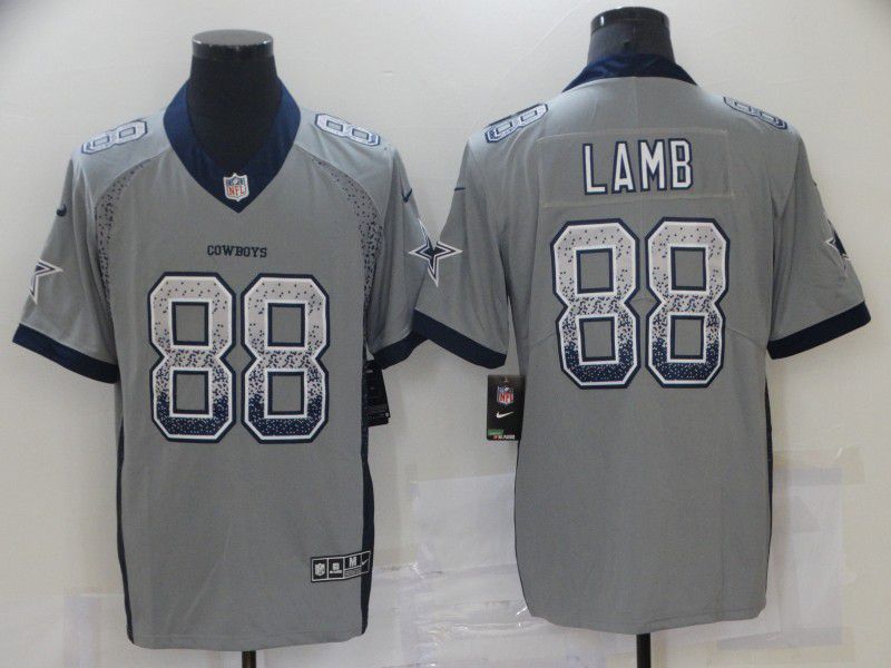 Men Dallas cowboys #88 Lamb Grey Nike Drift Fashion Color Rush Limited NFL Jersey